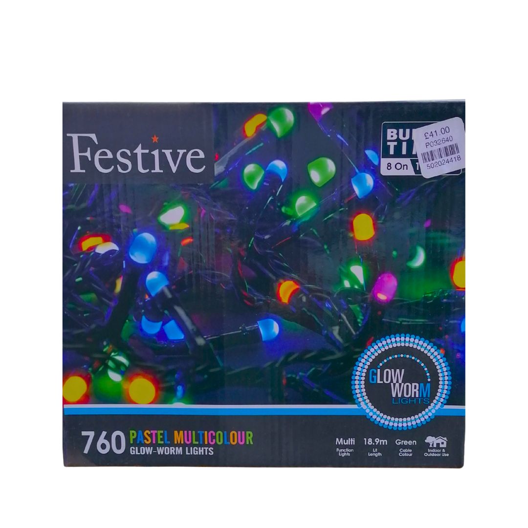 760 Pastel Bright Blue Tree Lights