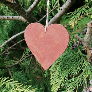 Heart shaped cinnamon Christmas tree decoration