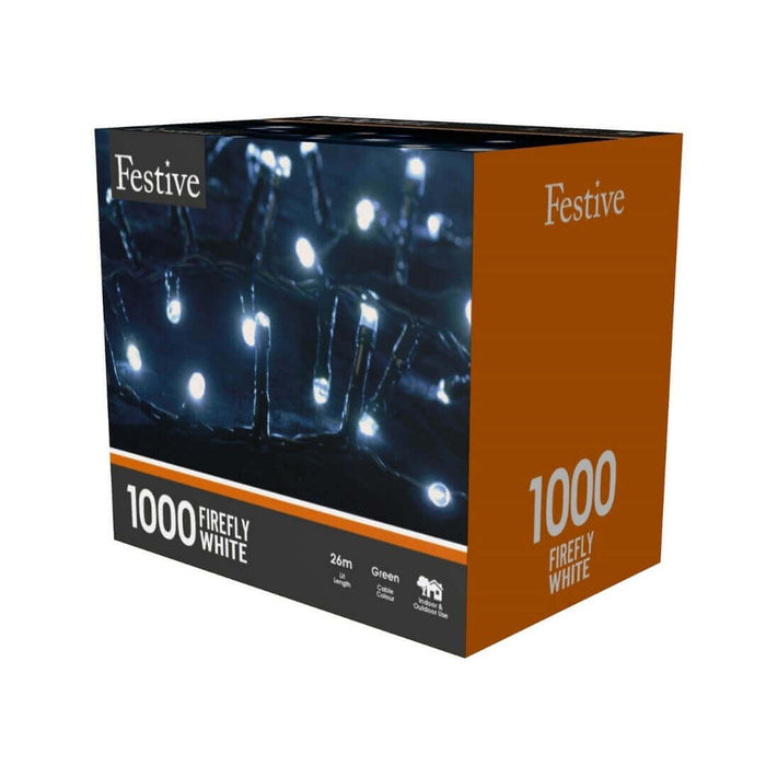1000 Cold White Firefly Christmas Lights