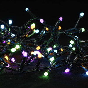 Picture of the 1000 pastel tree lights in the dark