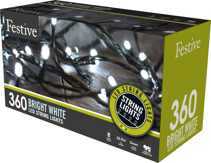360 Cold White LED String Christmas Lights
