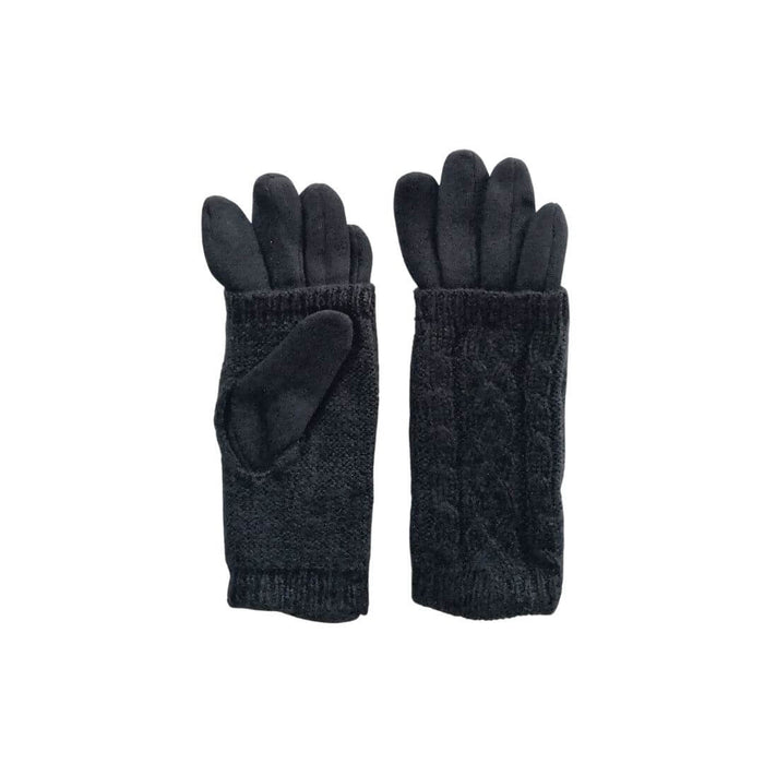 3 In 1 Multi Style Black Gloves