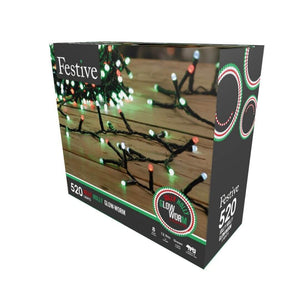 Box of 520 glow worm lights  as shown with packaging