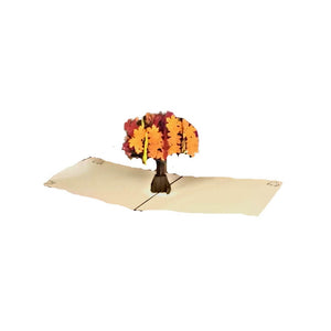Picture of the folded out Autumn card