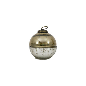 Bauble candles in mocha brown