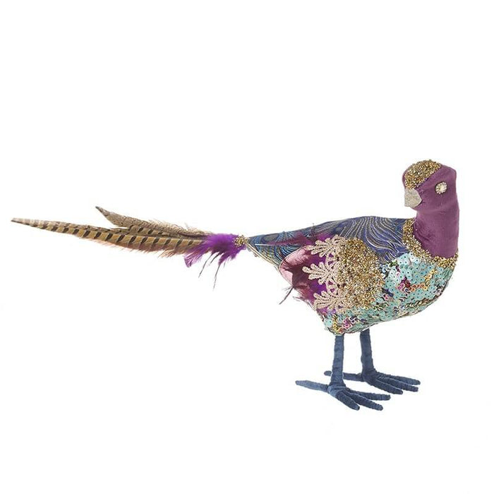 Feathered Bird Ornaments