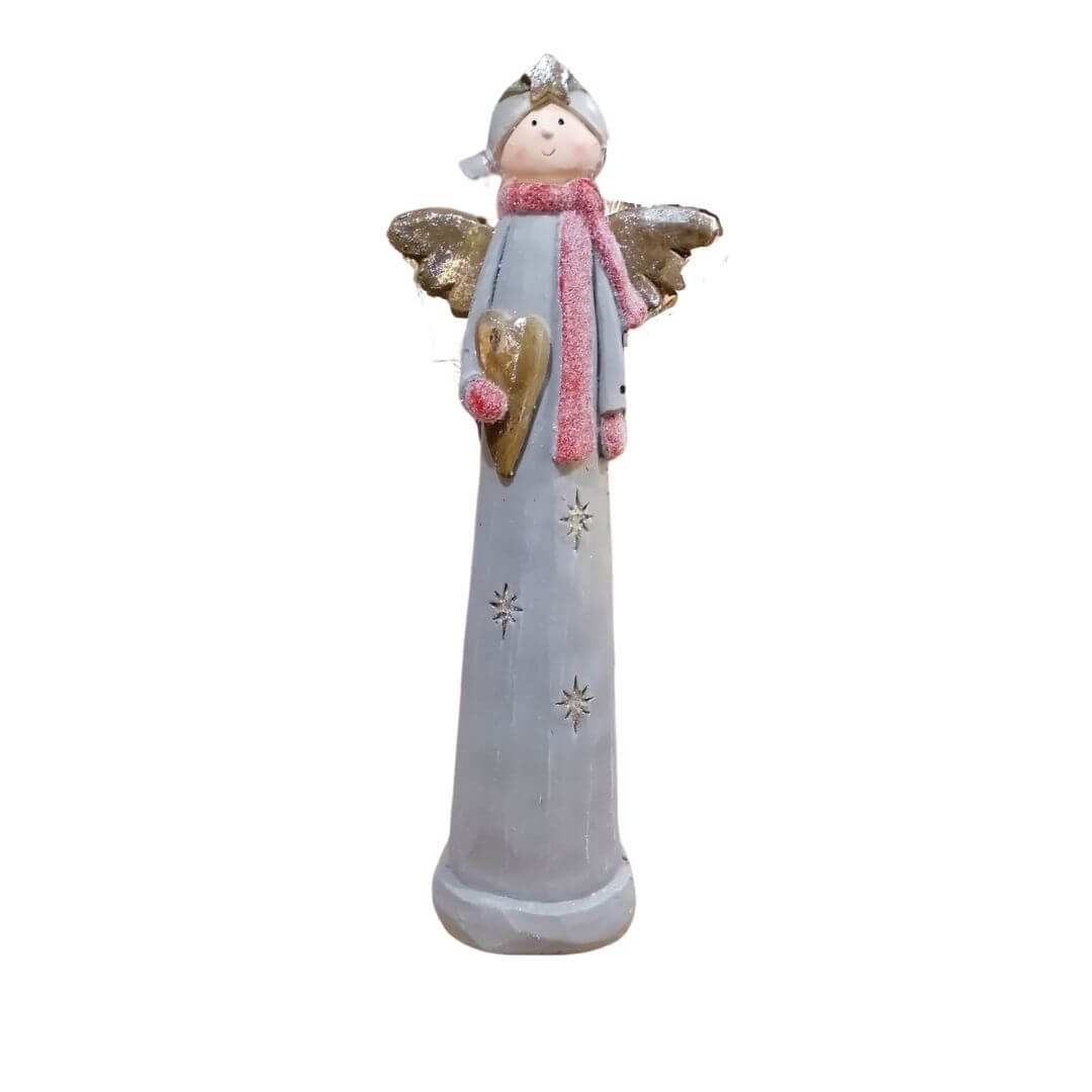Showing the LED Christmas angel in an unlit state
