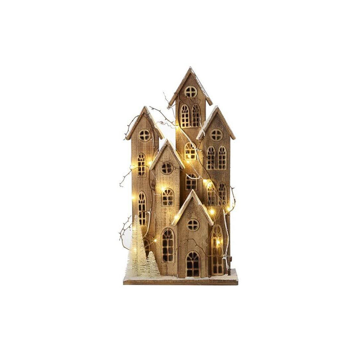 Light Up Wooden Christmas Houses