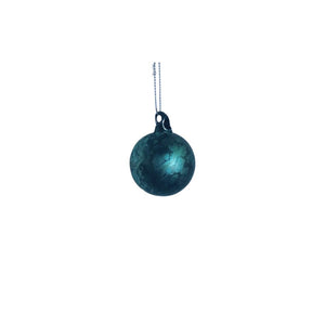 Turquoise blue marbling Christmas baubles