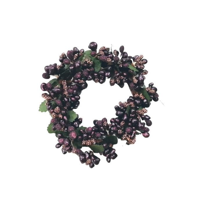 Purple Berry Candle Ring