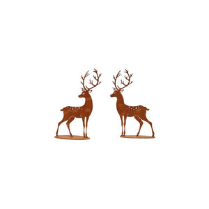 Two designs available with the deer looking over his shoulder, and the other facing forwad