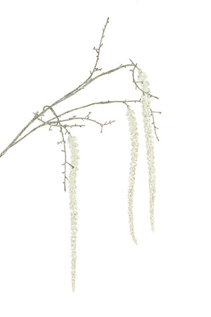 White amaranthus Christmas artificial flowers