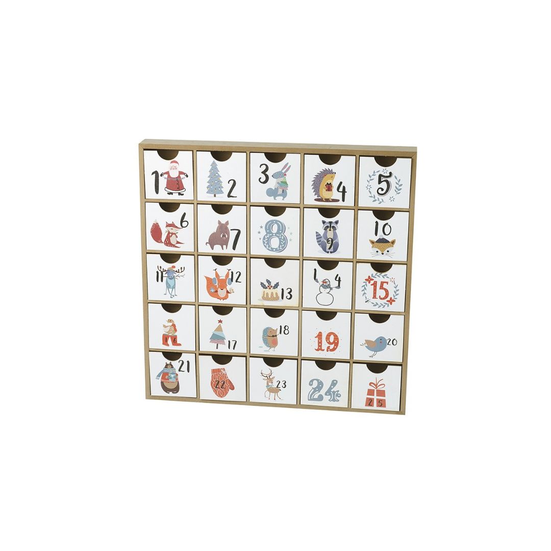 Wooden Advent Calendar with Drawers Advent Calendars Copper & Holly