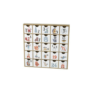 Wooden Advent Calendar with Drawers